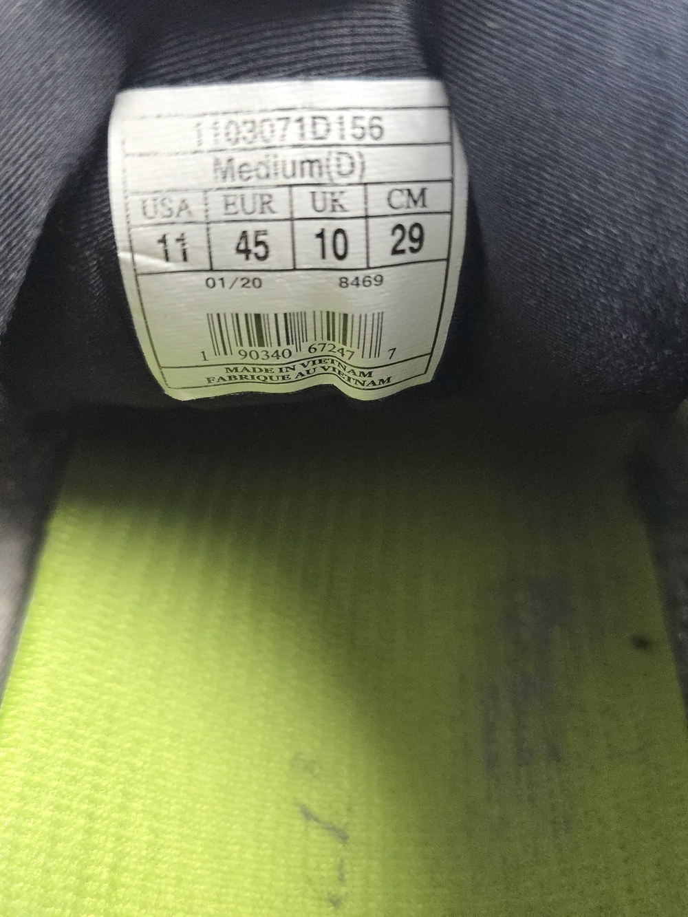 Brooks Adrenaline GTS 20 Mens Size 11 Running Shoes Black Athletic Sneakers Low - Picture 4 of 10
